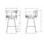 Tabouret de bar et de comptoir pivotant Walley-673651617-673651623-673696978