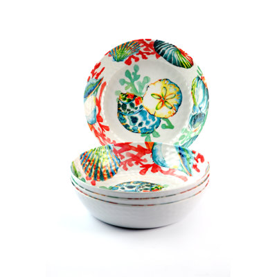Alexys 4 Piece Melamine Dinnerware Set - Service for 4