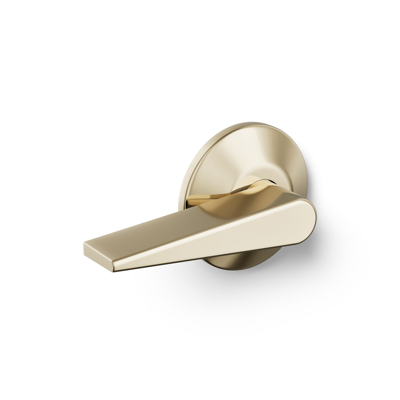 Santa Rosa Toilet Trip Lever, Vibrant French Gold, Left Hand