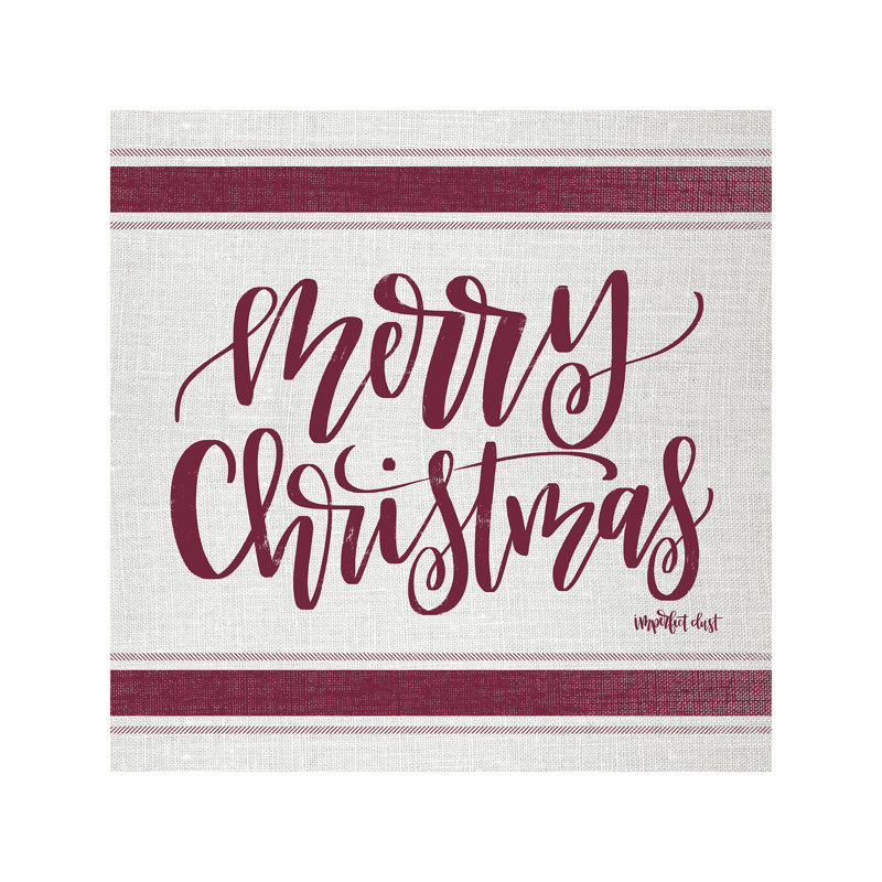 Merry Christmas by Imperfect Dust - Wrapped Canvas Print, 45.72 cm H x 45.72 cm W x 1.91 cm D