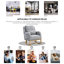 Fauteuil à bascule moderne gris avec poches de rangement supplémentaires pour un espace de vie confortable