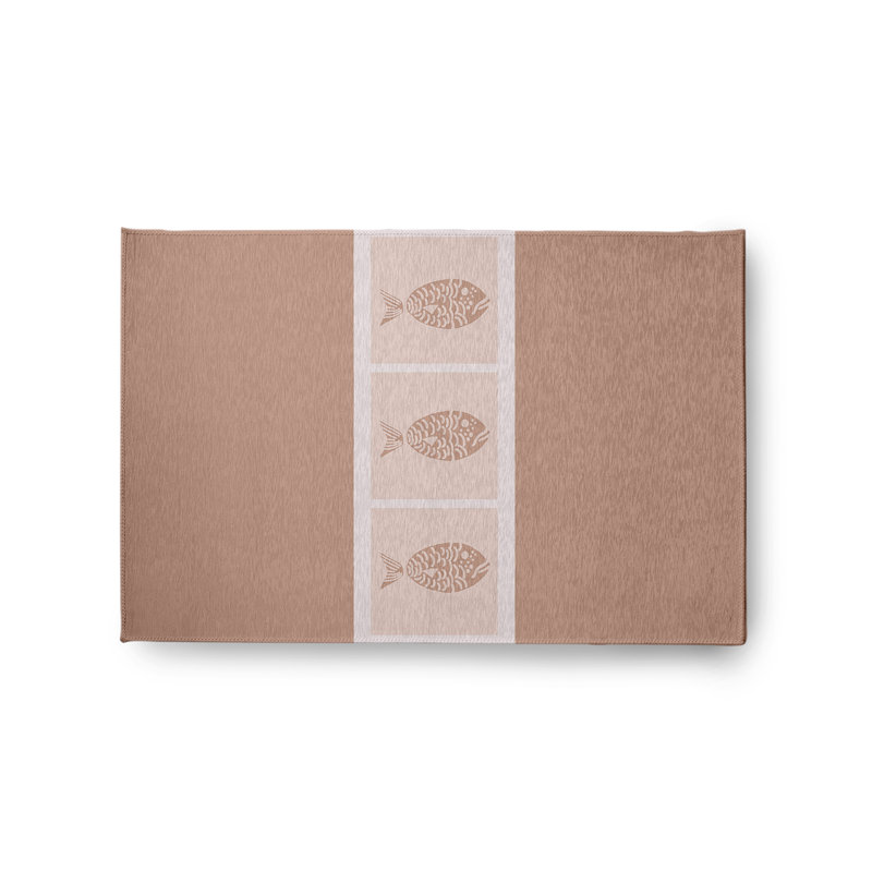 Tapis mauve intérieur / extérieur tissé à plat Marcotta, Rectangle 2 pi x 3 pi