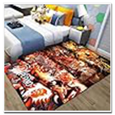Demon 2 Anime Boys' Room Decorative Rug 60X40in Soft Aesthetic Carpet For Children's Bedroom
