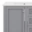 Ensemble de meuble-lavabo 30 po avec lavabo, armoire de rangement moderne avec porte à fermeture douce et 3 tiroirs, structure en bois massif-1626725899