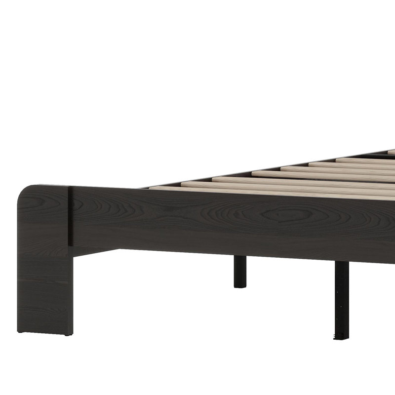 Quiet Platform Bed Featuring Simple Tool-Assisted Setup And Large Under-Bed Storage Compartment, Queen
