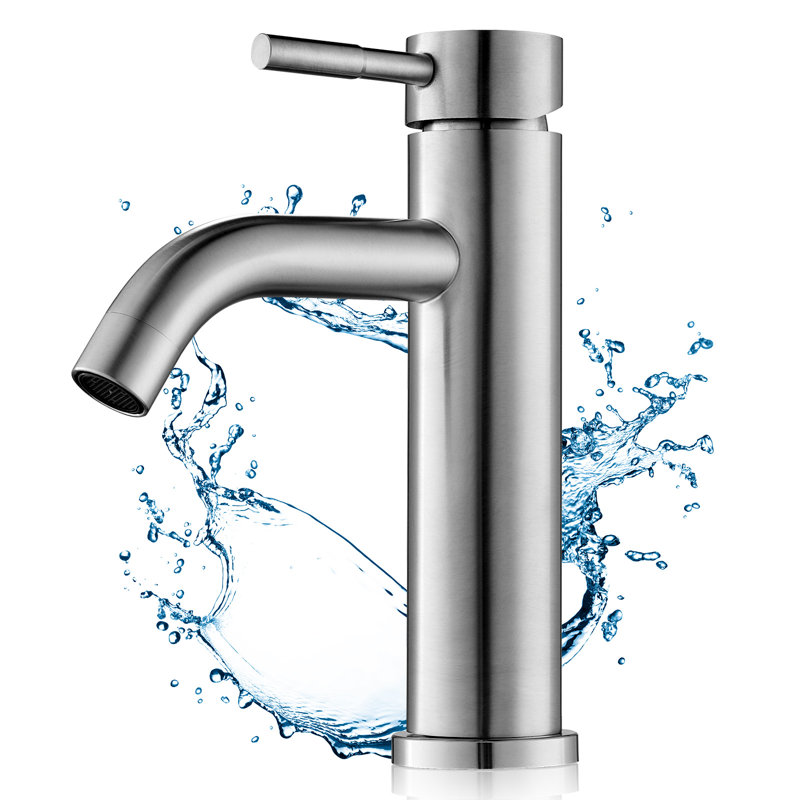 Chrome Mixer Tap Bathroom Stainless Steel Basin Mixer Single Lever Basin Mixer For Washbasin