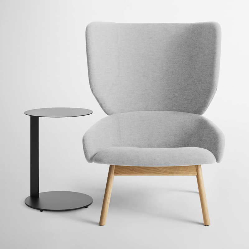 Heads Up Lounge Chair, Gabro Light Gray Wool