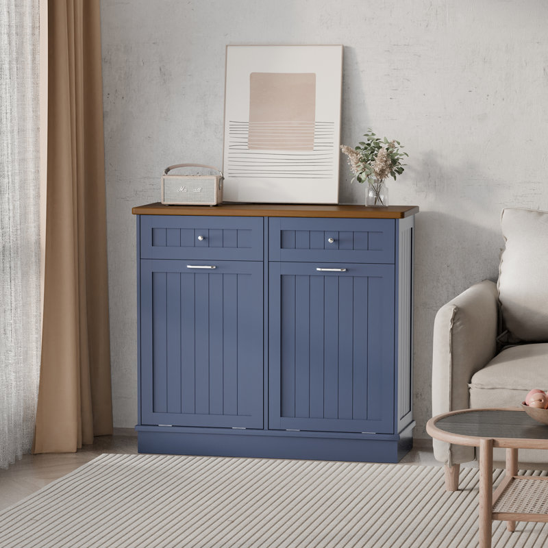 Havant Double Tilt Out Trash Cabinet 20 Gal Wooden
