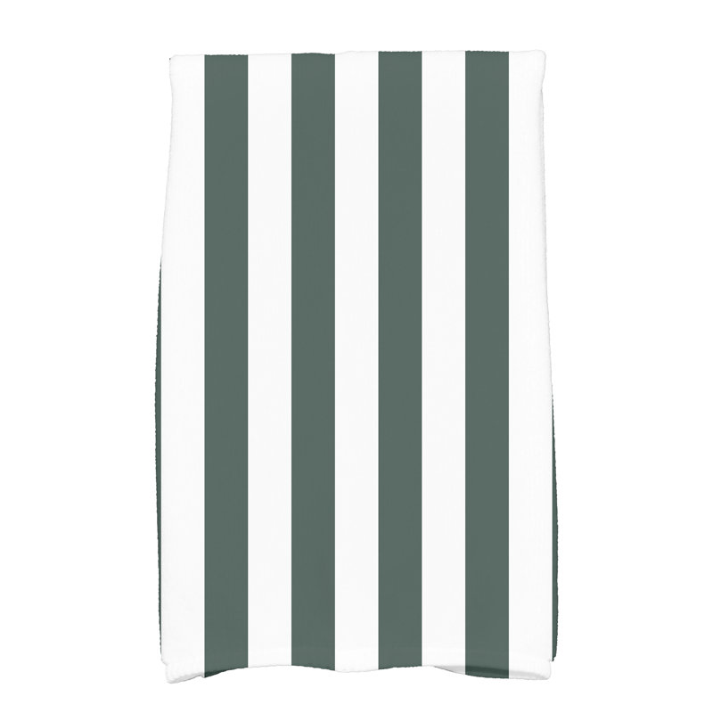 Trasdamad  Stripe Hand Towel, Green