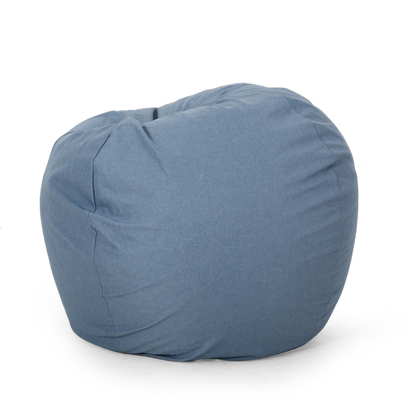 Fauteuil à billes 3 pieds, H 30,05 po x l 35,05 po x P 35,05 po, Tissu sarcelle