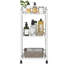Étagère de rangement de salle de bain à 3 niveaux, étagère de coin en métal autoportante pour la cuisine, le salon, le couloir