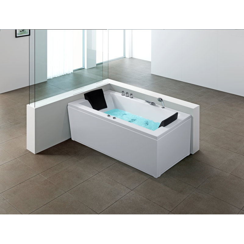 1810mm x 900mm Whirlpool Acrylic Bathtub, Right