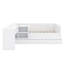 Lit plateforme en bois avec tiroirs, tablettes et coiffeuse-605450816