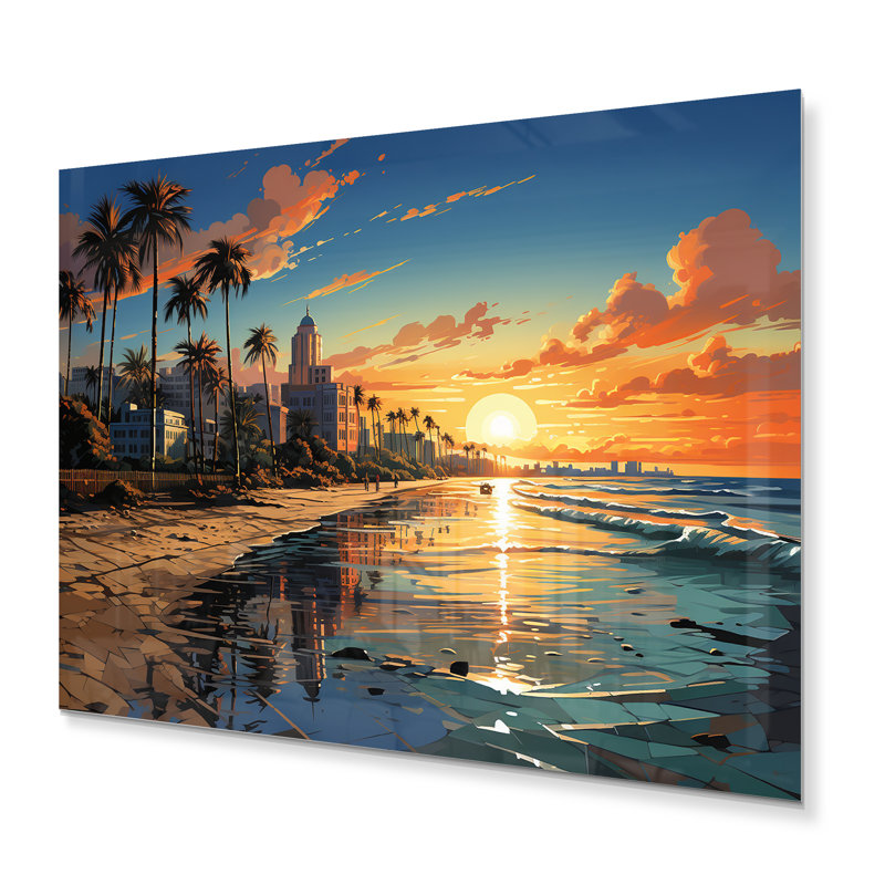 Sunshines State Miami I - reproduction d'art sans cadre, H 12 po x l 20 po x P 1 po