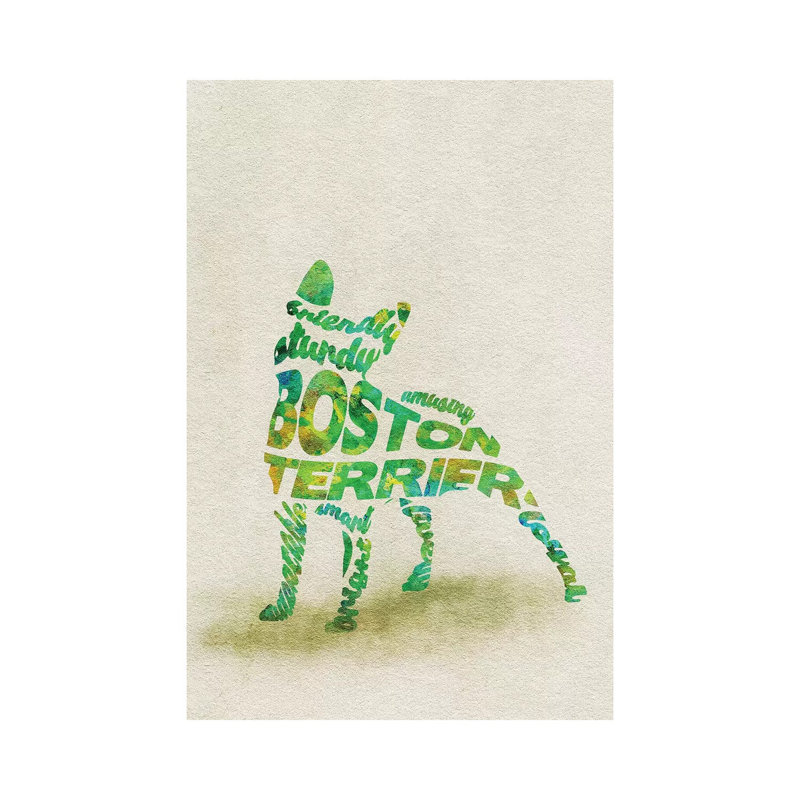 Boston Terrier by Ayse Deniz Akerman - Wrapped Canvas Panoramic Print, 20.32 cm H x 30.48 cm W