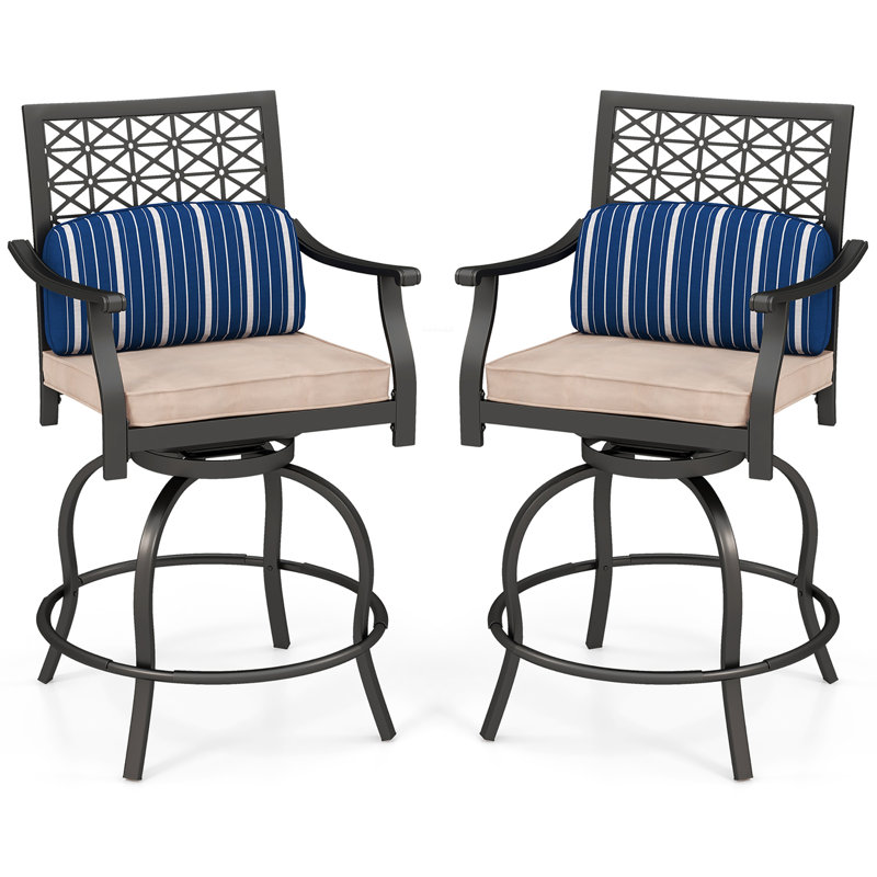 Tabouret de bar avec coussin Annalouise