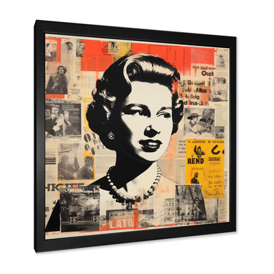 Pop Art Queen Elizabeth S Magazine II - célébrité, art mural