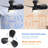 23 Inch Bedroom Ceiling Fan With 3 Color Dimmable 3 ABS Blades Remote Control DC Motor Black With 18W Led Light-121071245-121071246