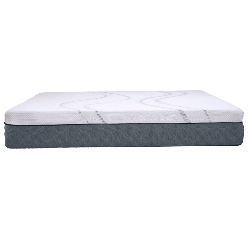 Mousse viscoélastique graphène Diamond Capri, fraîche, conforme, réactive au toucher ferme de 12 po, certifiée Greenguard Gold, prête pour l'étiquette blanche