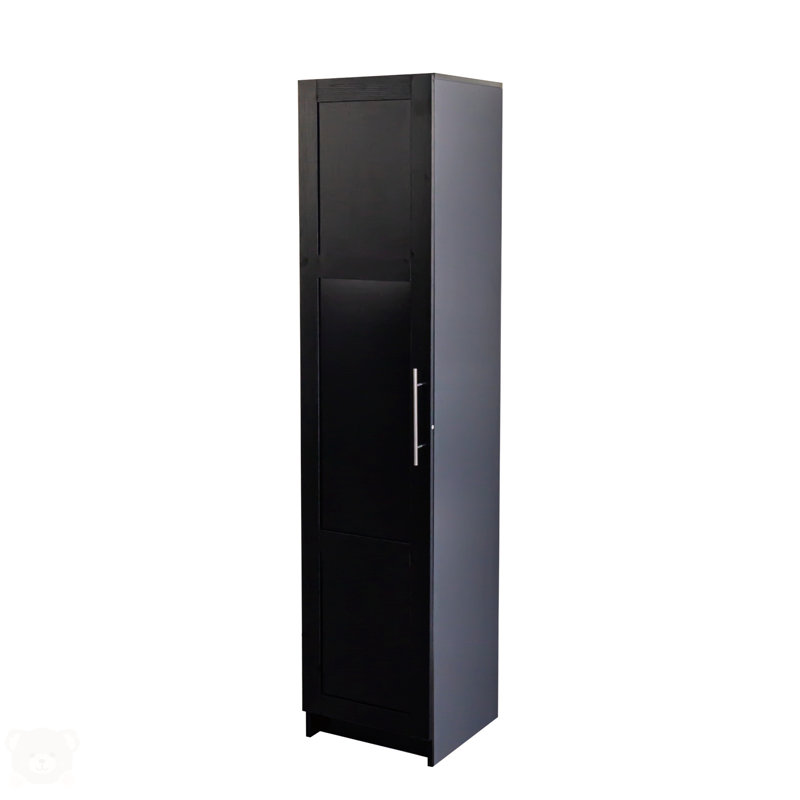 Stackable Wall Mounted Storage Cabinet, Black