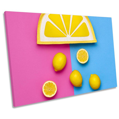Lemon Slices Fruit Kitchen - Wrapped Canvas Art Prints