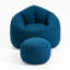 Fauteuil à billes rembourré en microfibre rembourré de mousse pour la salle à manger