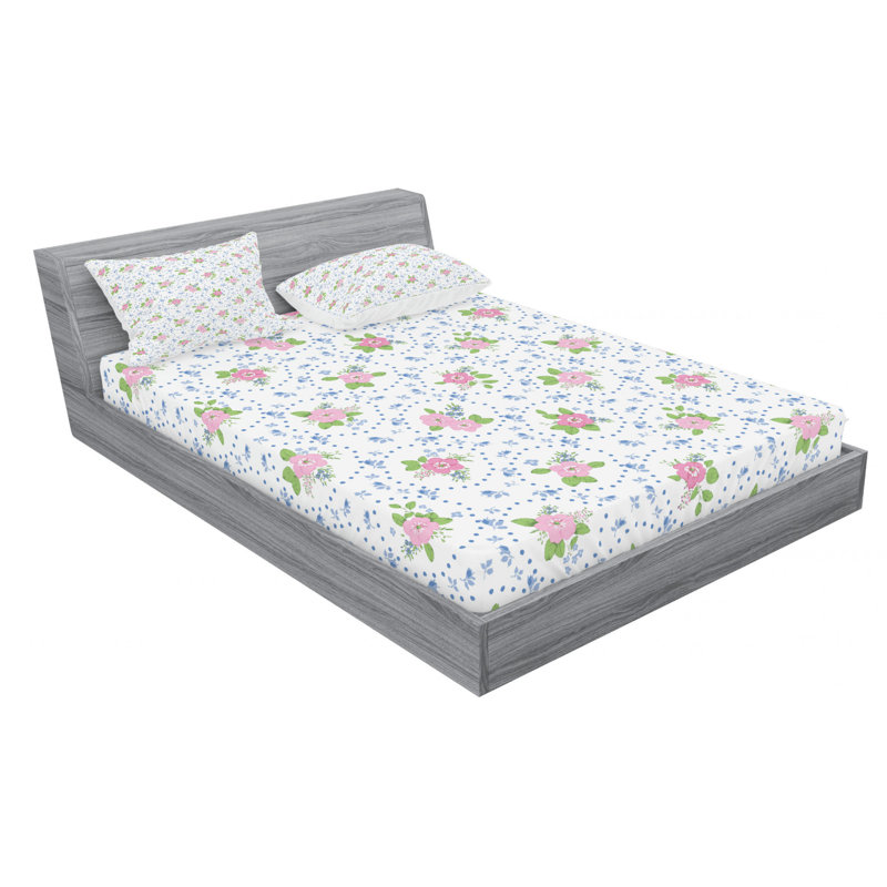 Microfiber Floral Sheet Set