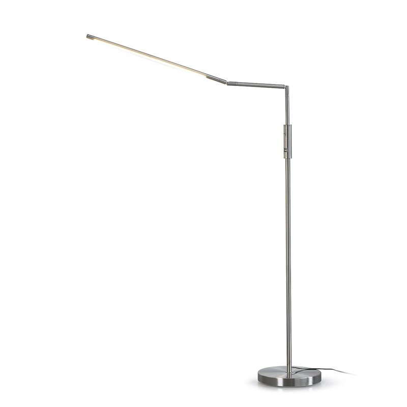 Lampe DEL sur pied 69 po Astrix, Argent