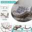 Chaise berçante d'extérieur en rotin Papasan-2101134295