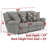 Trifecta Power Reclining Sofa with 3 Reclining Seats and Drop Down Table-1476024210