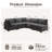 Cloudelle 5-piece Modular Sectional, L Shaped Minimalist Couches With Convertible Chaise, Modern Deep Seat Cloud Plush Corduroy Sofa Set For Living Room-28116964