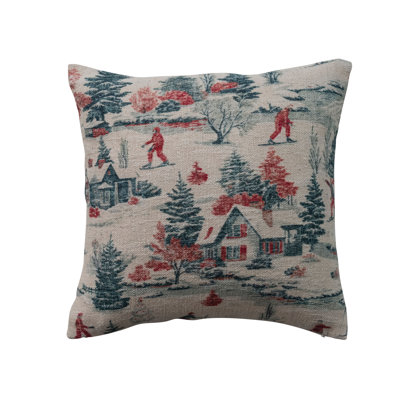 Cotton Slub Ski Lodge Pillow