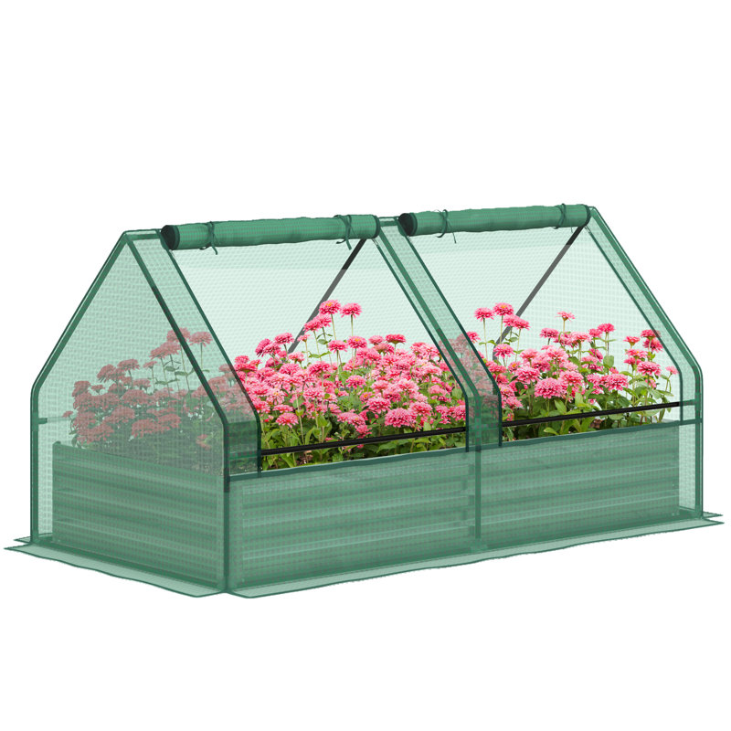 Lit de jardin surélevé en PE / acier 6 pi x 3 pi Rodrich