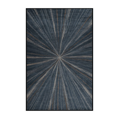 Tapis noir lavable à la machine