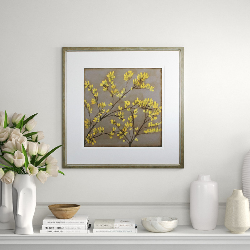 Forsythia I Print by Goldberger