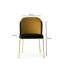 Chaise d'appoint rembourrée et revêtue de velours-1579805582-1557947412