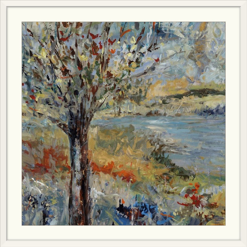 Modern & Contemporary, White Framed, 20" H x 20" W x 1" D