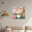Vases de fleurs modernes en toile teinté de rose Horizon II par Art Remedy-107781457-107781442