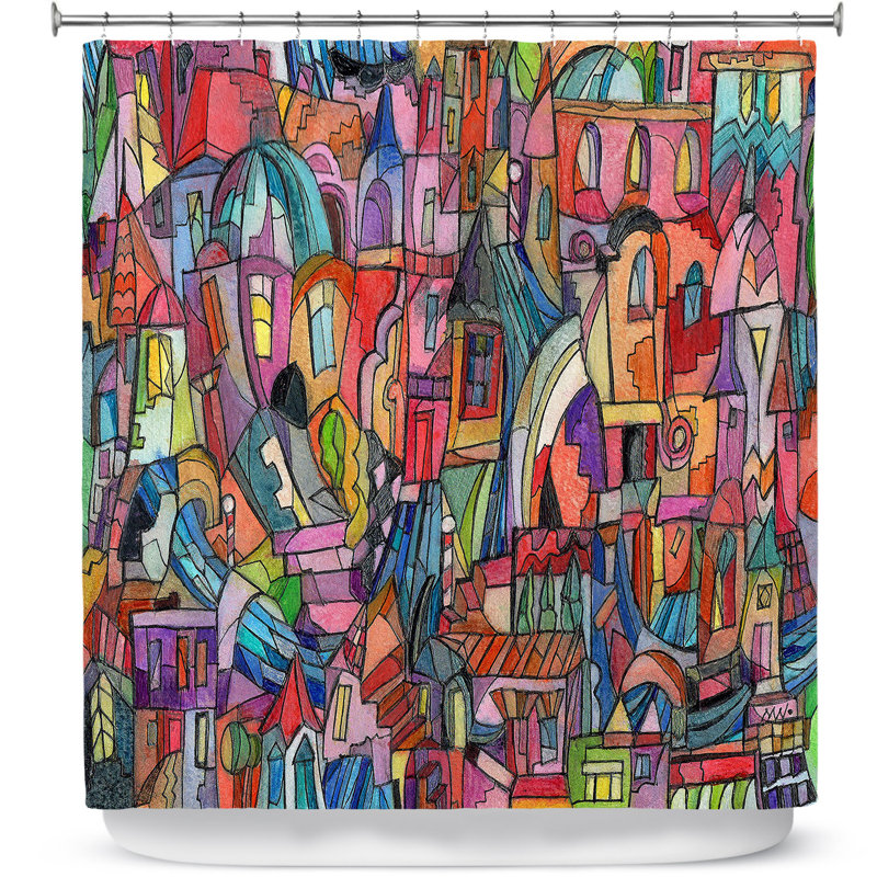 Lucero Abstract Shower Curtain