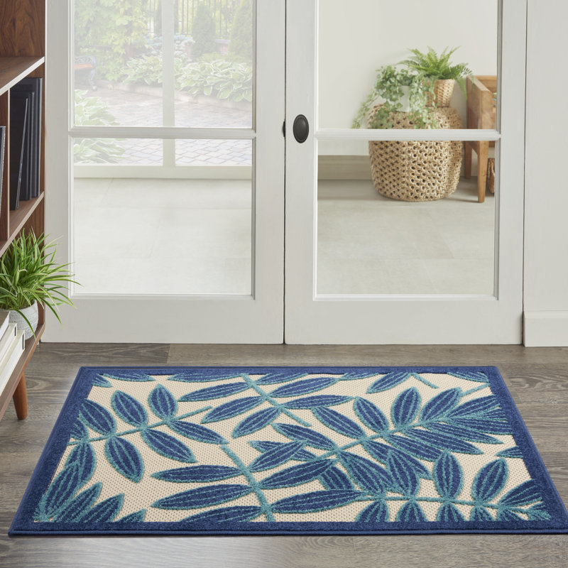 Adiya Floral Indoor Rug, Rectangle 2'8" x 4'