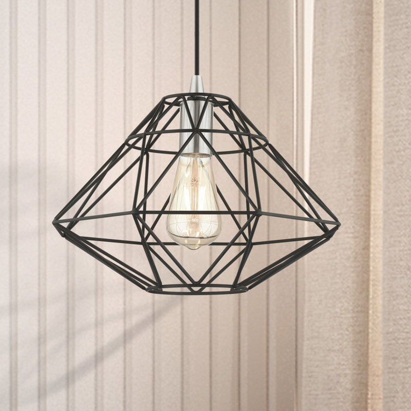 Maryrose 1 - Light Geometric Pendant, Black