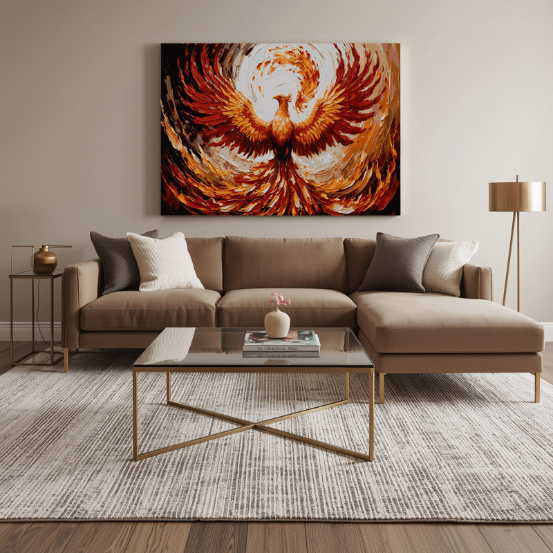 Art mural sur toile Sci Fi Phoenix, H 11 po x l 14 po