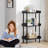 3 layers wooden bookcase industrial small bookshelf-1209047003