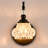  1-Light Vintage Vanity Light Fixture with Flower Crystal Glass Shade-382182633