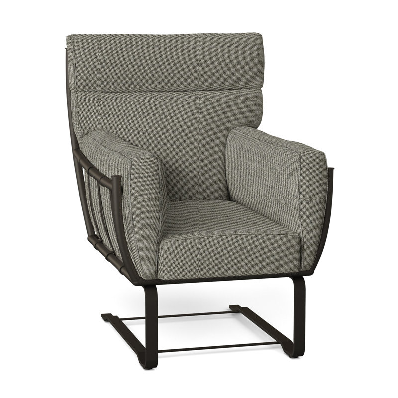 Chaise longue en aluminium Majorca, Intermix écorce, Welt