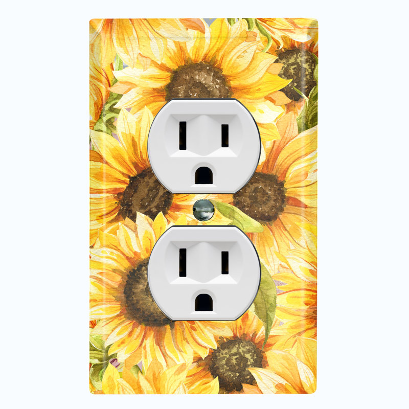 Patterned 1 - Gang Toggle Light Switch Standard Wall Plate