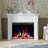 55" Electric Fireplace Tv Stand W/ Remote, Adjustable Flame & 1-8H Timer-31601121