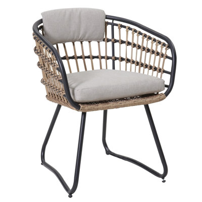 Ensemble de 2 chaises d'extérieur en osier