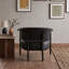 Fauteuil d'appoint à oreilles avec dossier enveloppant et siège rembourré de mousse pour un salon confortable-1731899745