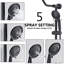 Wall Mounted Shower Head Package With 8" Large Rain And Handheld In Bronze Shimmer Adjustable Water Oil-rubbed